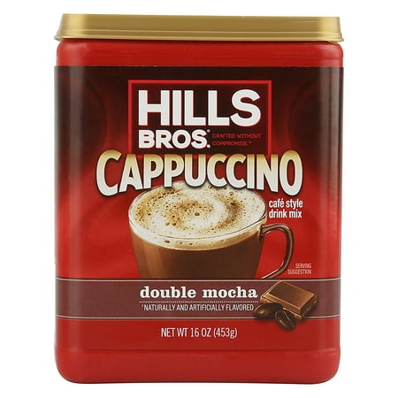 (3 Pack) Hills Bros. Double Mocha Cappuccino Instant Coffee Mix, 16 Ounce