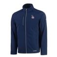 thumbnail image 2 of Men's Cutter & Buck  Navy Los Angeles Dodgers Americana Logo Evoke Eco Softshell Recycled Full-Zip Jacket, 2 of 3