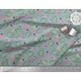 thumbnail image 2 of Soimoi Cotton Duck Fabric Geometric Sign,Clover & Monstera Leaves Decor Fabric Printed Yard 56 Inch Wide, 2 of 3