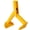 Yellow, variant on 1100 LBS WLL Heavy Duty Steel Drum Lifter - Secure Reliable Yellow Drum Handling Tool