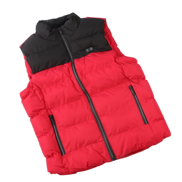 Chaleco Calefactable Calentamiento Eléctrico Chaleco Calefactable Unisex Calefacción Moda de Invierno Contraste Color Espesado Seguridad Inteligente USB Recargable para Hombres ANGGREK Otros