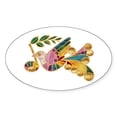 thumbnail image 1 of CafePress - Peace Note Oval Sticker - Sticker (Oval), 1 of 1