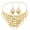 gold, variant on Gold Color Carved Sequins Necklace Drop Earrings for Women Belly Dance Sets-gold
