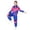 B-Blue, variant on Outfits for Girls Youth Long Sleeve Hoodie and Pants Dance Retro Hop Rock Winter Cloth Suit,9-10 Y