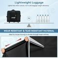 thumbnail image 3 of Desirable Life 32in 3 Layer Expandable Suitcase Bag Collapsible Rolling Wheeled Duffle Bag Large for Home Storage Cargo Travel Business Moving Luggage, 3 of 8