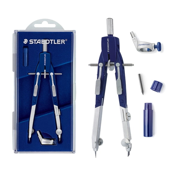 Compás STAEDTLER Comfort Metal de 15 cm con Ajuste Rápido