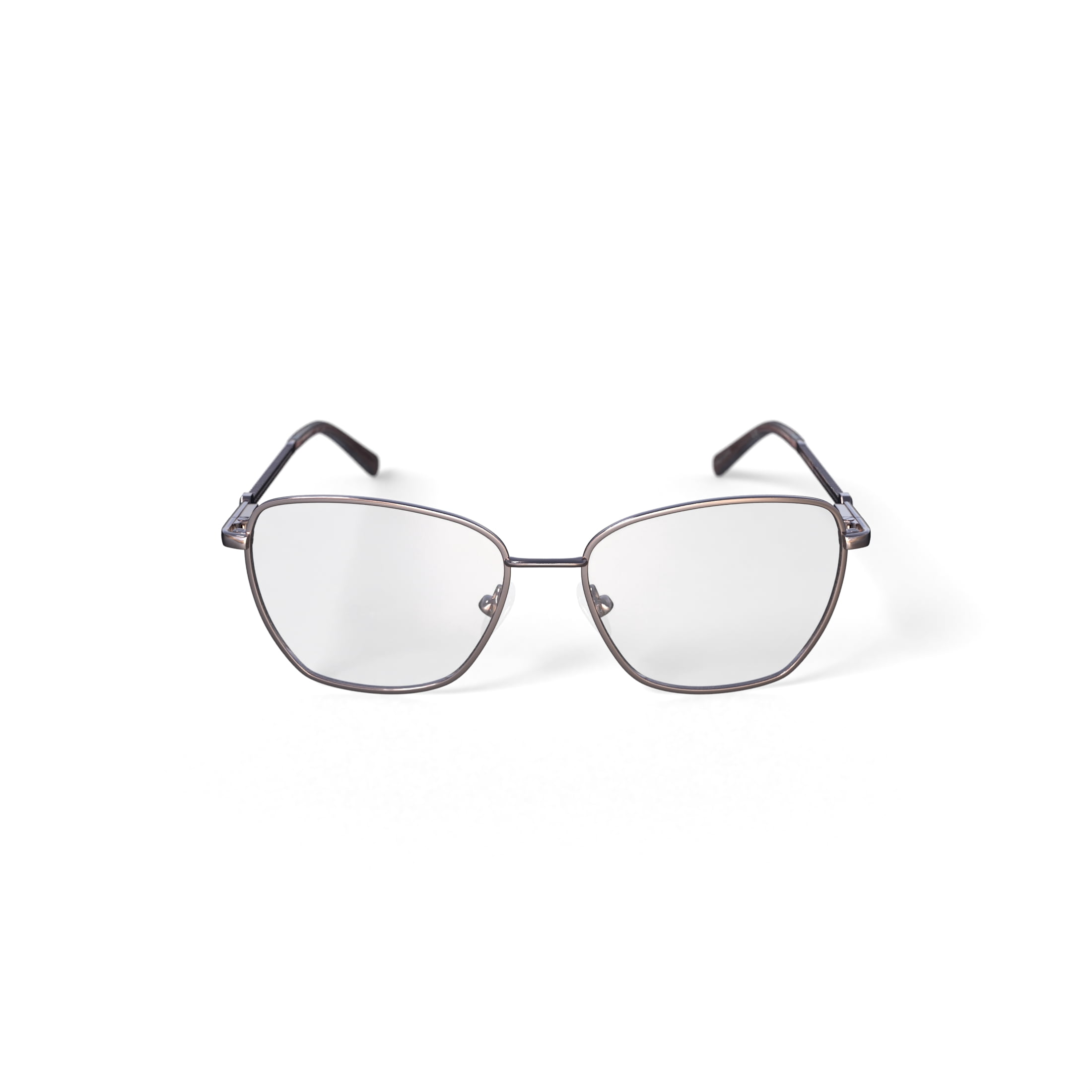 Walmart Women's Savannah Square Prescription Eyeglasses with Case, Rose Gold