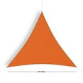 thumbnail image 7 of Coolaroo Outdoor Party Sun Shade Sail, 90% UV Block Protection, 9'10" Triangle, Orange, 7 of 7