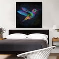 thumbnail image 2 of ARTCANVAS Hummingbird Small Bird in Flight Canvas Art Print - Size: 36" x 36" (1.50" Deep), 2 of 9
