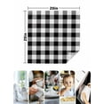 thumbnail image 5 of Black and White Checkered Cloth Napkins Washable Set of 4, Farmhouse Buffalo Plaid Reusable Dinner Table Napkins Cloth Bulk for Weddings Kitchen Restaurants Hotel Events Parties 20 x 20 Inch, 5 of 9