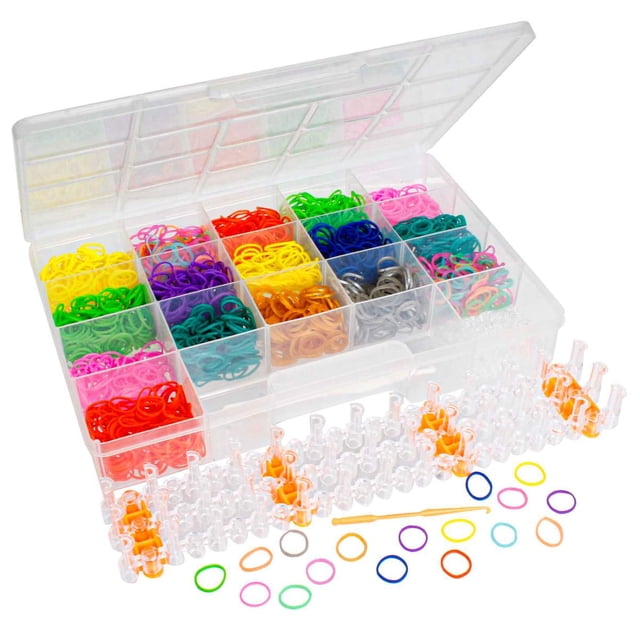 Kit Pulseras Ligas 1600 Ligas Colores Manualidad Mylin 1pz