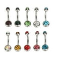 thumbnail image 2 of Belly Button Rings, 10pcs Prevent Rusting Stainless Steel Navel   for Outdoors, 2 of 8