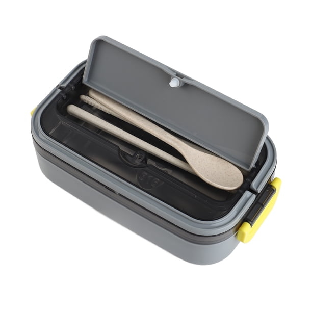 Lunch Box, Contenedor Seguro De Microondas A Prueba De Fugas De 700 Ml, Ideal Para Una Oficina Escolar Con Compartimentos Separados Para Facilitar El Transporte, Estilo