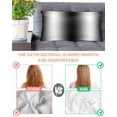 thumbnail image 4 of Black White Satin Pillowcase for Hair and Skin with Zipper, Soft Breathable Cooling Silk Pillow Cases, Gradient Gray Monochrome Minimalist Stripe Throw Pillow Covers King Size 20"x40", 4 of 6