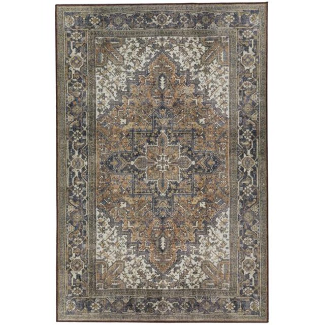 Dalyn Rug AM3CH3X5 3 ft. 3 in. x 5 ft. 3 in. AM3 Amanti Area Rug, Chocolate