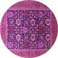 thumbnail image 1 of Ahgly Company Indoor Round Oriental Pink Industrial Area Rugs, 8' Round, 1 of 4