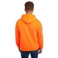thumbnail image 3 of JERZEES Safety Hooded Sweatshirt – High-Visibility Workwear, NuBlend ANSI Compliant, Durable Fleece Hoodie,8 oz.50/50 cotton/polyester in Safety Orange Workwear, Size- 3XL, 3 of 5