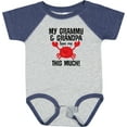 thumbnail image 3 of Inktastic My Grammy and Grandpa Love Me Boys or Girls Baby Bodysuit, 3 of 5