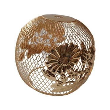 Menolana Metal Pendant Light Shades Hanging Light Cover Ceiling Light Shade Hollow Out Light Bulb Cage Cover for Home Dining Room Cafe