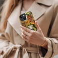 thumbnail image 7 of Case for iPhone 13, Vintage Tiles Floral Leaf Phone Case Military-Grade Drop Protection Cover for Women Girl - Frosted, 7 of 7