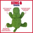 thumbnail image 2 of KONG® Cozie™ Plush Dog Toy with Squeaker, Ali the Alligator, Jumbo Extra Large, 2 of 6