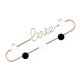 thumbnail image 2 of Golden Love Letter Wall Hook for Hanging Keys Metal Home Decor Bathroom Bedroom Fashion Elegant Creative Design Small Size S, 2 of 4
