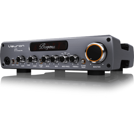 Peavey Bass Preamps - Bugera BV1001M Veyron Mosfet Ultra-Compact Class-D Bass Amplifier w/ Mosfet Preamp, Compressor, & Dynamizer - 2000 Watt