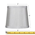 thumbnail image 2 of 4x5x5 Gray Drum Chandelier Clip-On Lampshade, 2 of 6