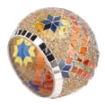 thumbnail image 4 of Portavelas de vidrio Candelabro de vidrio mosaico Candelabro de vidrio mosaico hecho a mano Candelabro Características de vanguardia Jadeshay  A, 4 of 8