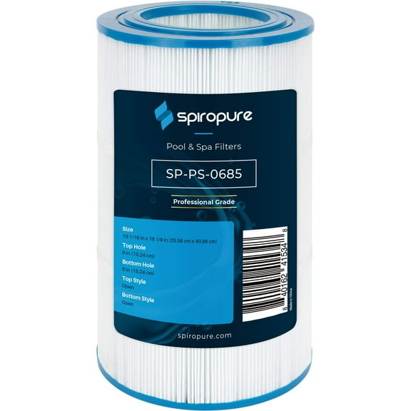 SpiroPure Replacement for Pentair CC75 R173214 59054100 Unicel C-9407 Pleatco PAP75-4 Filbur FC-0685 Hot Tub Spa Pool Filter Replacement Cartridge