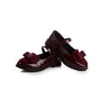 thumbnail image 3 of SIMANLAN Kids Girls Dress Shoes Ballet Flats Mary Jane Round Toe School Shoes(Little Kid/Big Kid) Wine Red 3Y, 3 of 8