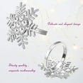 thumbnail image 3 of Manunclaims Christmas Napkin Rings Set of 6 Pieces Rhinestone Snowflake Napkin Rings and Deer Napkin Rings for Christmas Holidays Dinners Wedding Party Supplies Everyday Use, 3 of 8