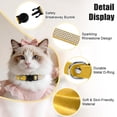 thumbnail image 4 of Mumup Rhinestone Cat Collar Breakaway, Soft Velvet Cat Collars with Bell, Adjustable Comfortable Cats Collar, 7.5-12.5 Inch for Cat, Kittens and Puppies, 4 of 7