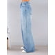 thumbnail image 5 of Pantalones Vaqueros Boyfriend de Pierna para Mujer, de Pierna Recta, de Tiro Bajo, Holgados e Informales. Azul Oscuro XS, 5 of 8