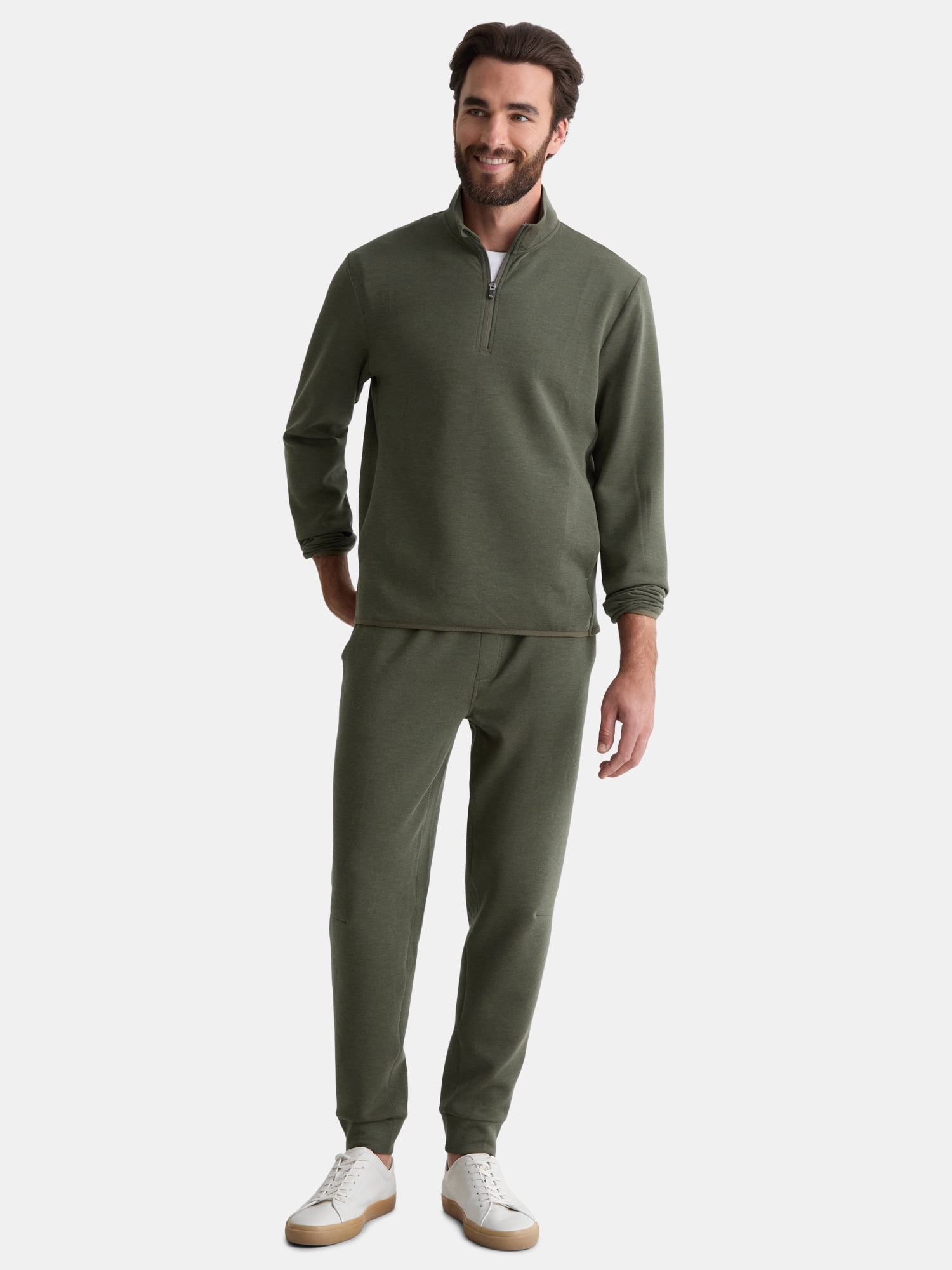 Athletic Works Men's and Big Men's Fusion Double Knit Joggers Pants, Sizes S-5XL