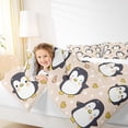thumbnail image 4 of Manfei Cute Penguin Print Bedding Comforter Set, Kawaii Cartoon Wildlife Twin Comforter Sets, Teen Boy Girl Kid Bedding Set, Breathable Home Decor, 2pcs, 4 of 8