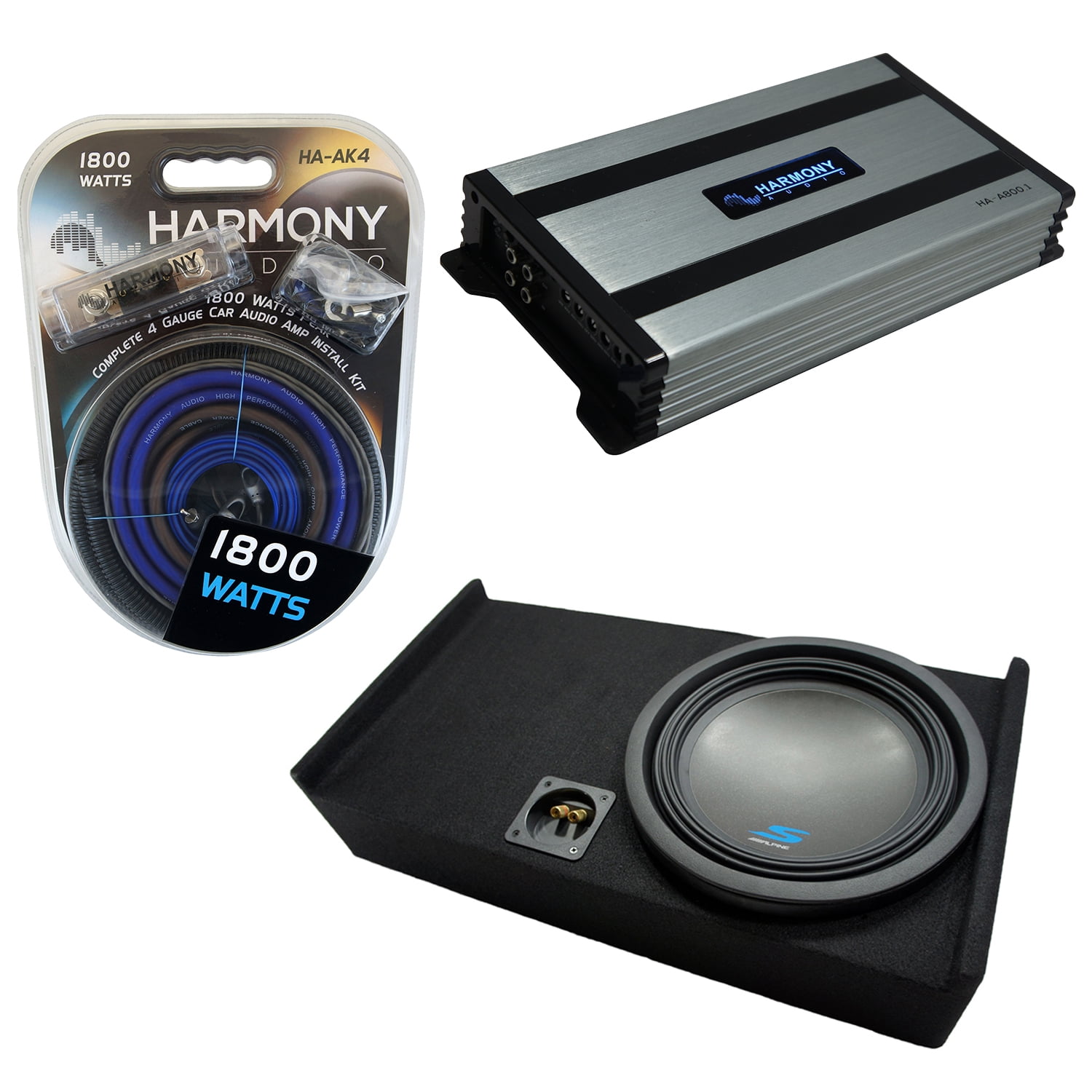 Harmony Audio A102 Dual 10 Sub Box Enclosure Compatible with Dodge Ram Quad or Crew 2002 2003 2004 2005 2006 2007 2008 2009 2010 2011 2012 2013 2014 2015