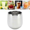 thumbnail image 2 of 4pcs Stainless Steel Coffee Cups, 200ml Double Wall Insulation Prevents Scalding Curved Mug For Home, 2 of 5