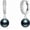 Style 1, variant on 925 Sterling Silver Black Pearl Dangle Drop Earrings for Women, 4-9mm Round Cultured Pearl Hoop Earrings Jewelry Gift for Women Christmas Mother's Day Valentine's Day Birthday Anniversary