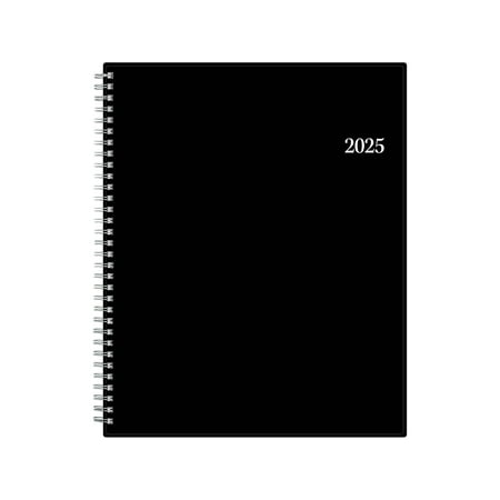 2025 Blue Sky Weekly/Monthly Appointment Book Planning Calendar, 8-1/2" x 11", Black, January To December