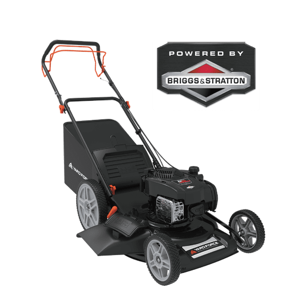 Yard Force YF22-3N1SP Self-Propelled Lawn Mower - 150cc Briggs & Stratton Engine, 22” Steel Deck, 3-in-1 Cutting System, Single-Lever Height Adjustment, Compact Fold Handle, 2-Year Warranty