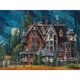 thumbnail image 2 of Cuadros Decorativos Bordado impreso con hilo de 11 quilates de punto de cruz completo de la casa embrujada de Halloween Ehuebsd embutido en tela, 2 of 9