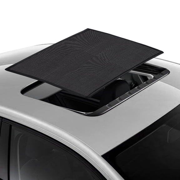 Uxcell Car Sunroof Sun Shade 49.21" x 39.37" Magnetic Car Roof Breathable Mesh Cover Quick Install Auto Net Moon Roof Sunshade Sun Protection for Camping Parking, Black
