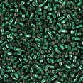 thumbnail image 2 of Miyuki Delica Seed Beads – Size 11/0 (1.6 mm), DB0148, Silver-Lined Green, 7.2 g, Approx. 1440 Beads, 2 of 7