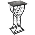 thumbnail image 2 of Sorbus Marble Wine Rack Console Table - Freestanding Wine Storage Organizer for Small Spaces, Holds 11 Bottles, Metal with Faux Marble Finish, 2 of 8