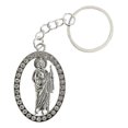 thumbnail image 1 of JOYARIS Llavero San Judas Tadeo Con Piedras Metal Recuerdo Plata DM-0001219, 1 of 4