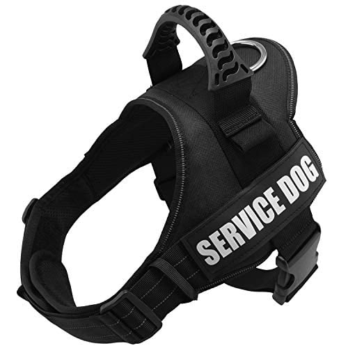 Adjustable Service Dog Vest Harness Patches Reflective Small Large Medium S-XXL 