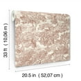 thumbnail image 6 of Chesapeake Spinney Red Toile Wallpaper, 6 of 7
