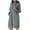 Dark Gray, variant on Women Hoodies Dress Tunic Oversized Sweatshirt Solid Long Sleeve Hooded Pullover Loungewear Hoodie Dress with Pocket S-XXL