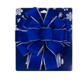 thumbnail image 5 of Anuirheih Christmas Velvet Ribbon Wired Edge Ribbon Wrapping Craft Fabric Ribbon for Xmas Making Gifts Decoration (Blue, Long 78.7inch Width 2.6inch), 5 of 8